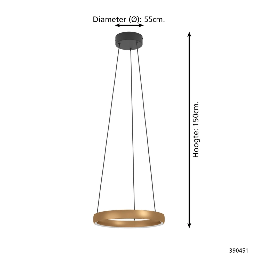 Pendellampe Trabuco Ø 55cm Sensorsteuerung Stars of Light 9008606359950