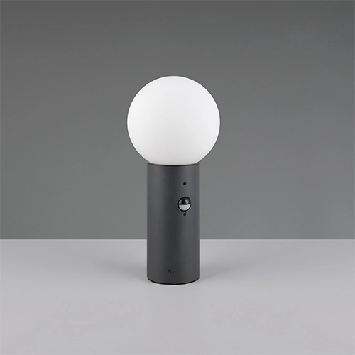 Kugel-Gartenlampe 40 cm Mures Anthrazit mit Sensor Trio 4017807687286