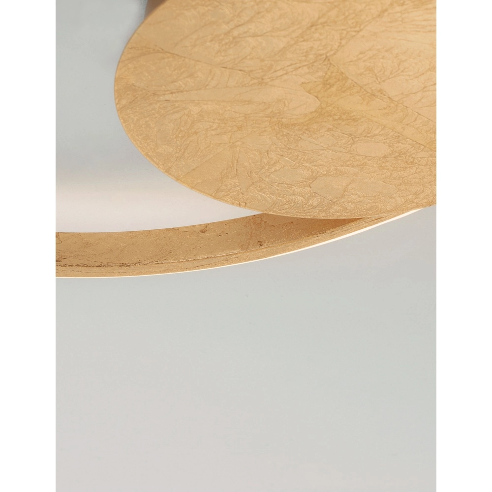 Runde Deckenleuchte Fuline gold Ø 50cm Lyora 5212017419668