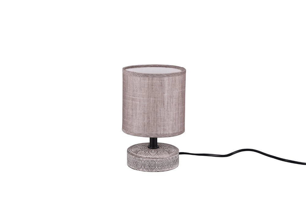 Graue Tischlampe Marie braun Trio 4017807456721