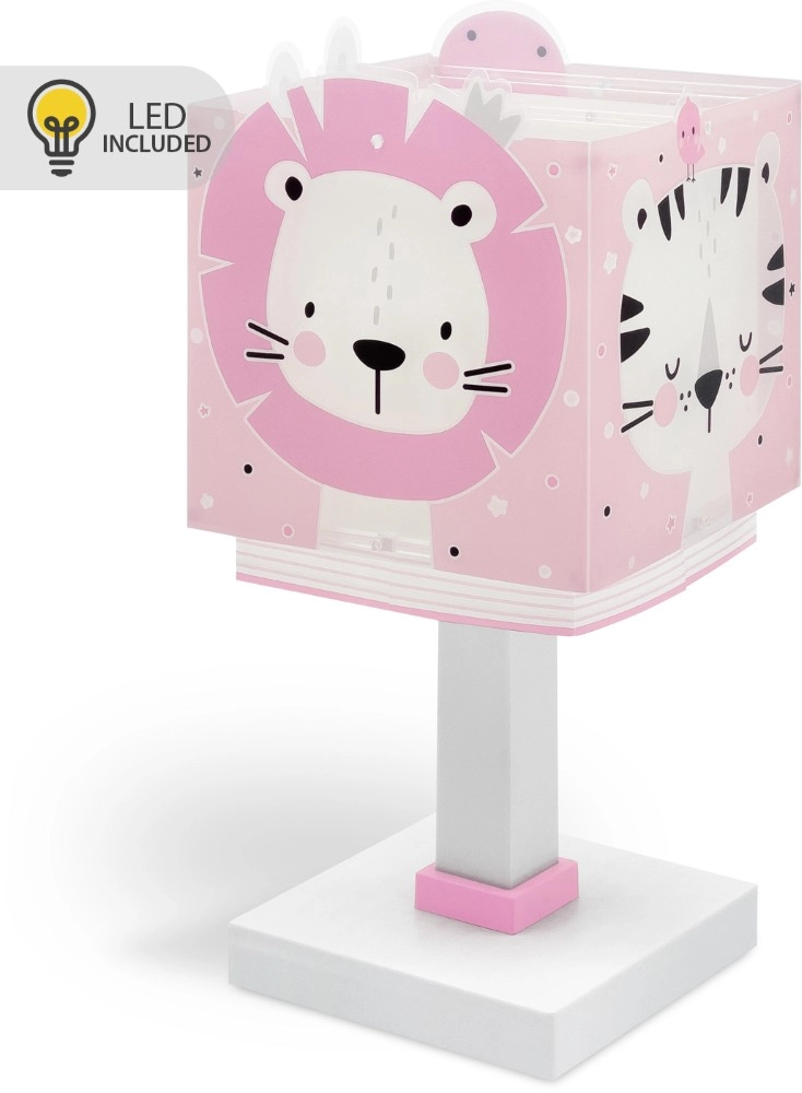 Tischleuchte für Kinderzimmer Baby Jungle rosa Dalber 8420406002392