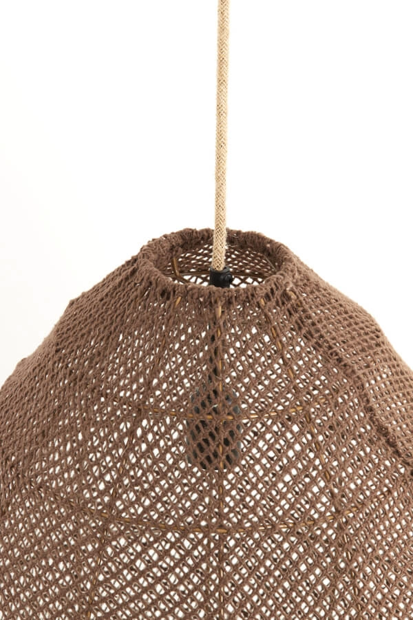 Japandi Pendelleuchte Makassar braun Ø 50cm Light & Living 8717807706463