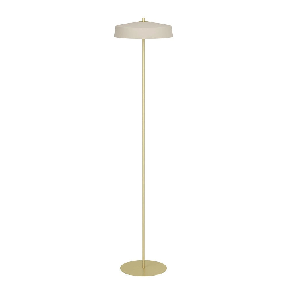 Design-Stehlampe Valdiola Sandbraun