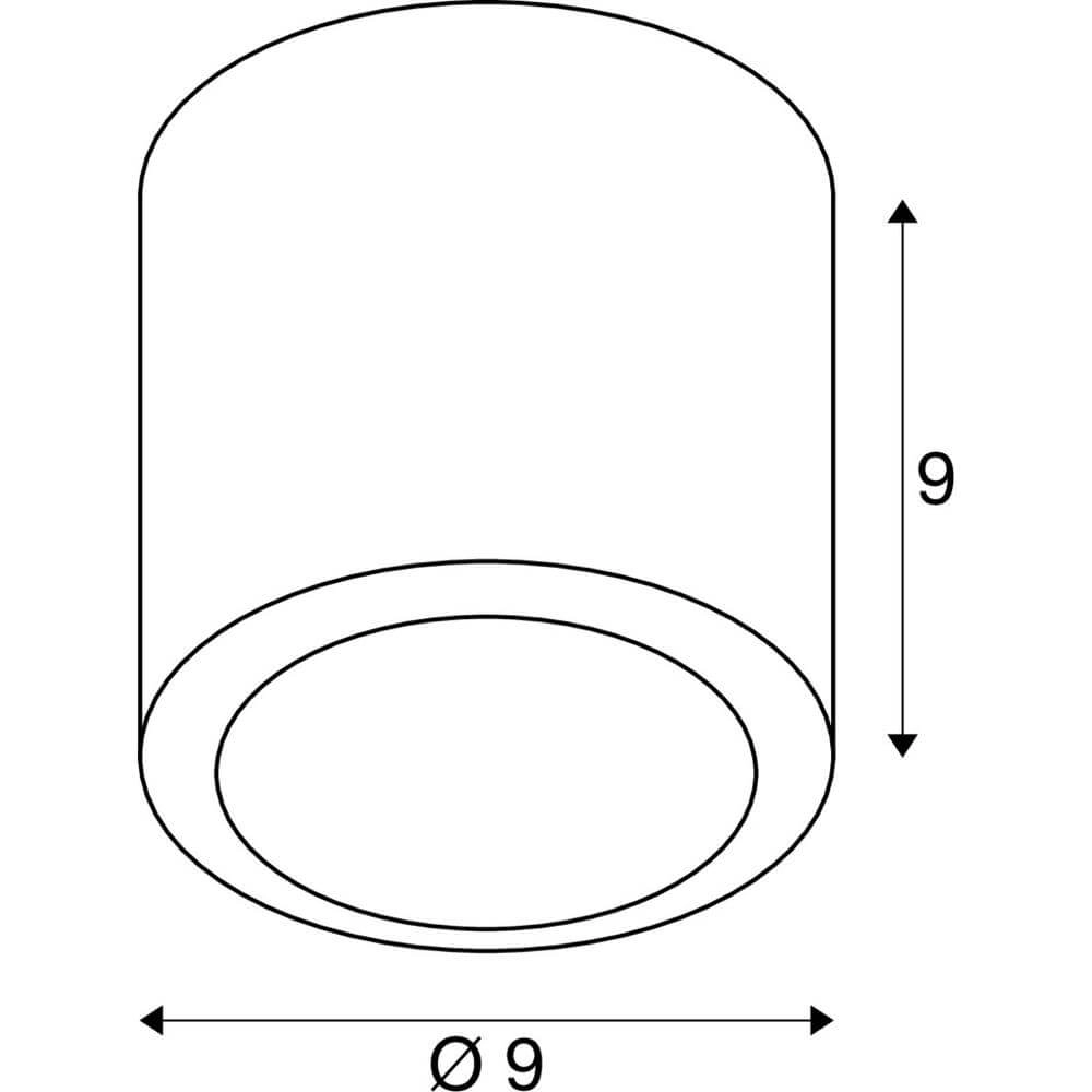 Aufputz-Spot Oculus Kupfer SLV 4024163297790