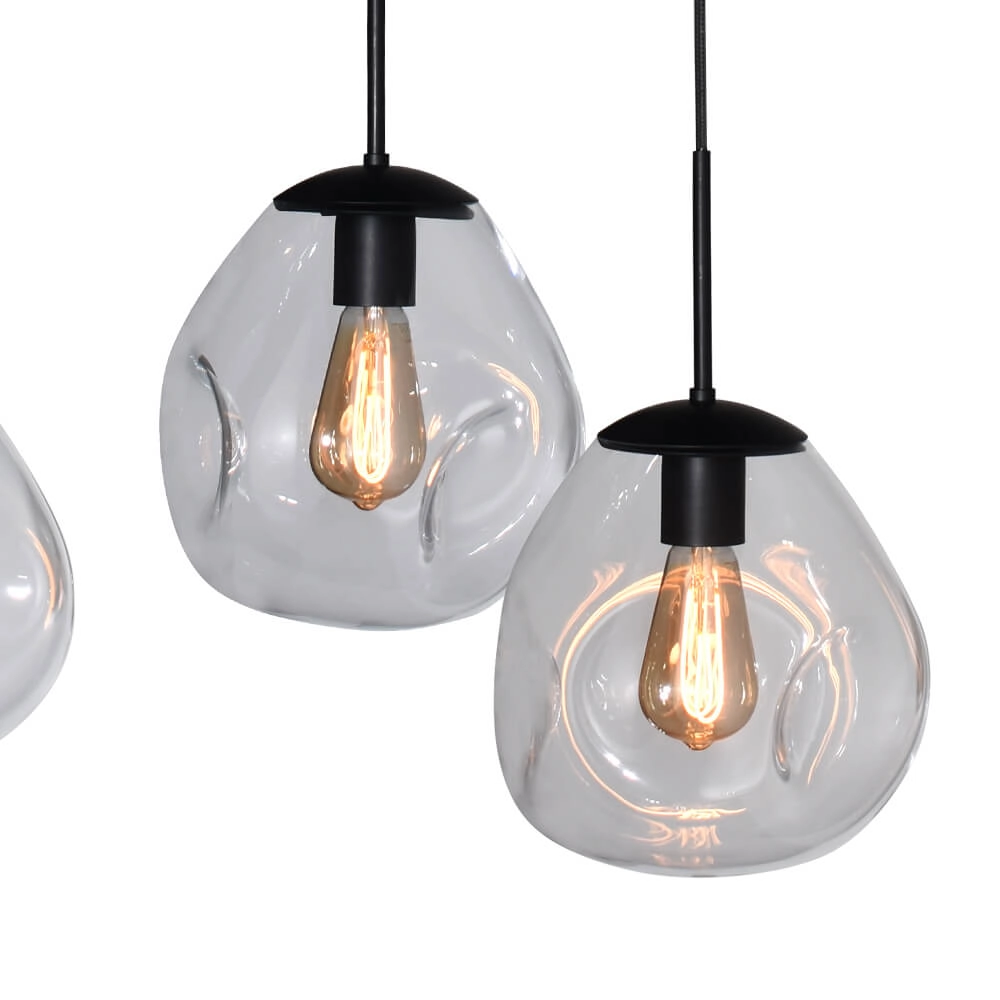Hängelampe Lava 6x Klarglas Ø 24cm Masterlight 8718121286181
