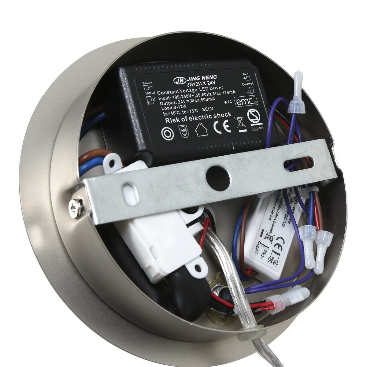 LED-Wandleselampe Turound 10 W – 2700 K – 62 cm Edelstahl-Klarglas Steinhauer 8712746133370