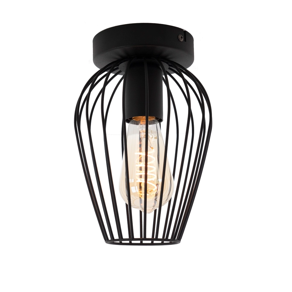 Drahtdeckenlampe Newtown Ø 16cm – schwarz Eglo 9002759307790