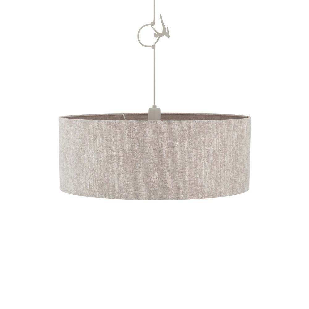 Pendellampe Cedro sandbraun Ø 50 cm Lyora 5903139116657