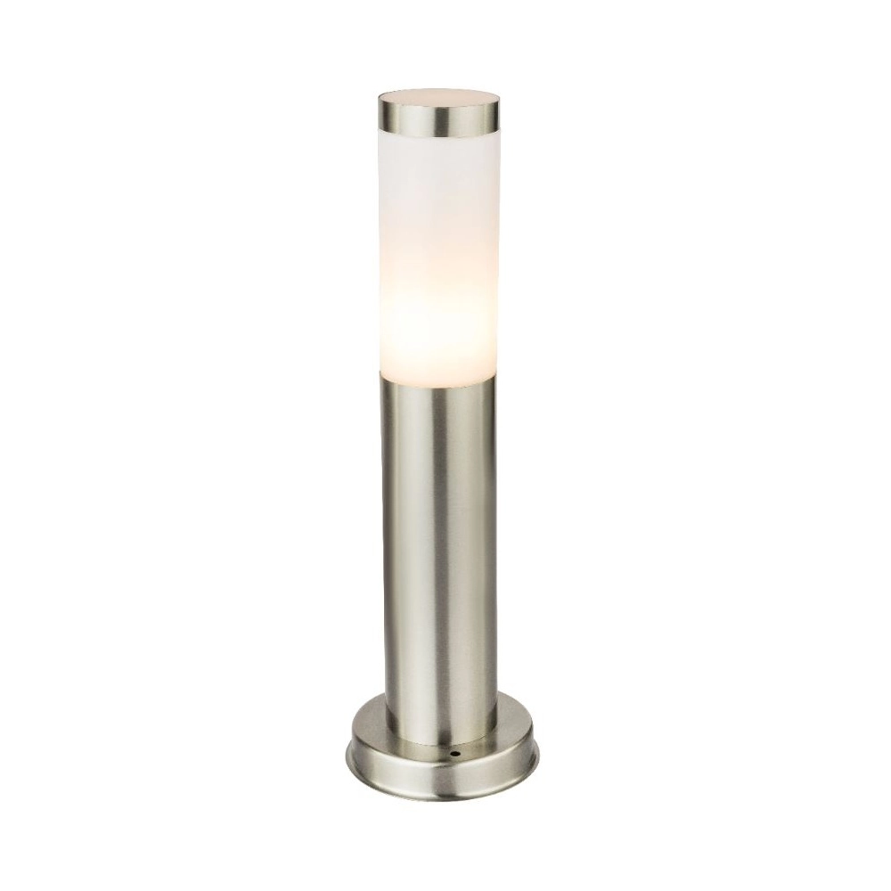 Gartenlampe Boston Led Edelstahl mit Weiß – 8,8W – 3000K