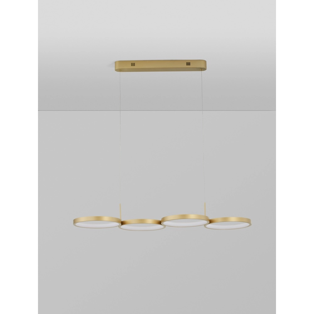 Moderne Pendelleuchte Magnus gold 84cm Lyora 5212017433190