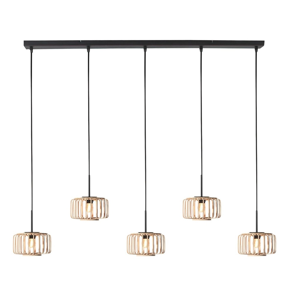 5-flammige Pendelleuchte HaloSwap gerade Steinhauer 8712746183214