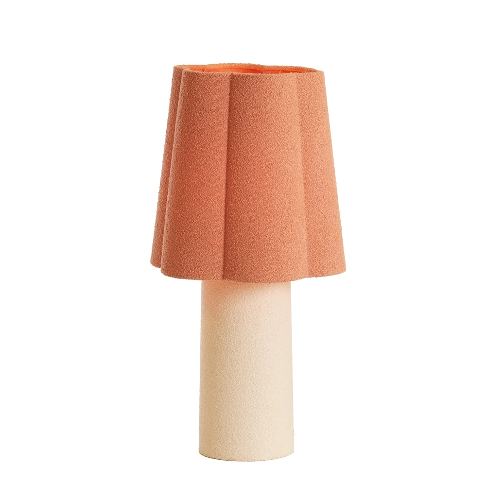 Tischlampe Musaby Organische Form – weiß und rosa Light & Living 8717807784256