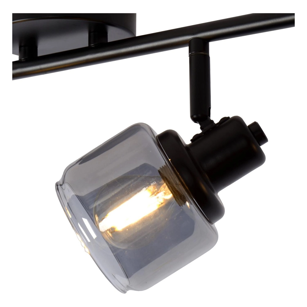 Deckenlampe Bjorn 4-Licht Schwarz Lucide 5411212771254