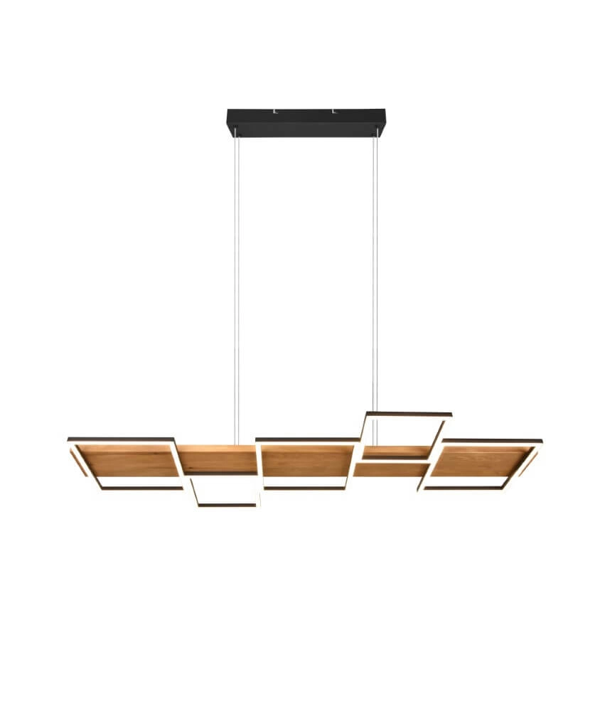 LED-Pendelleuchte aus Holz Harper Trio 4017807524963