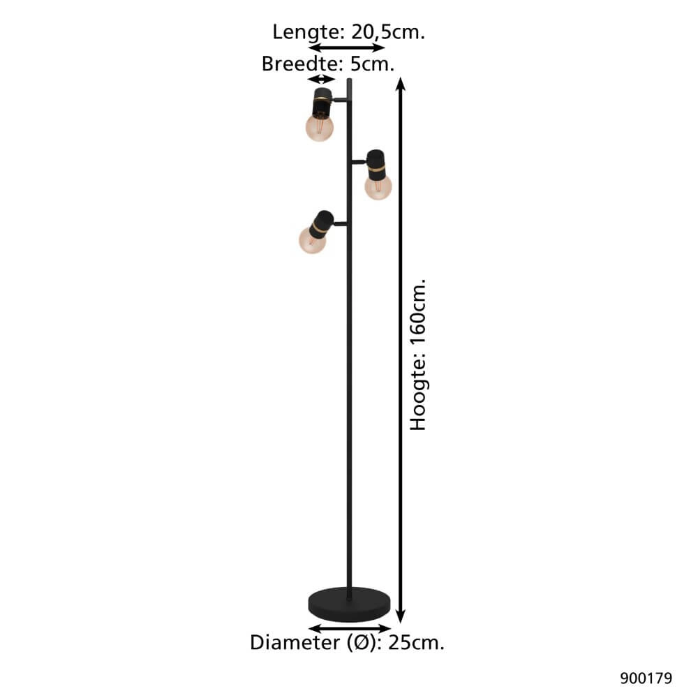 Schicke Stehlampe Lurone Eglo 9008606241156