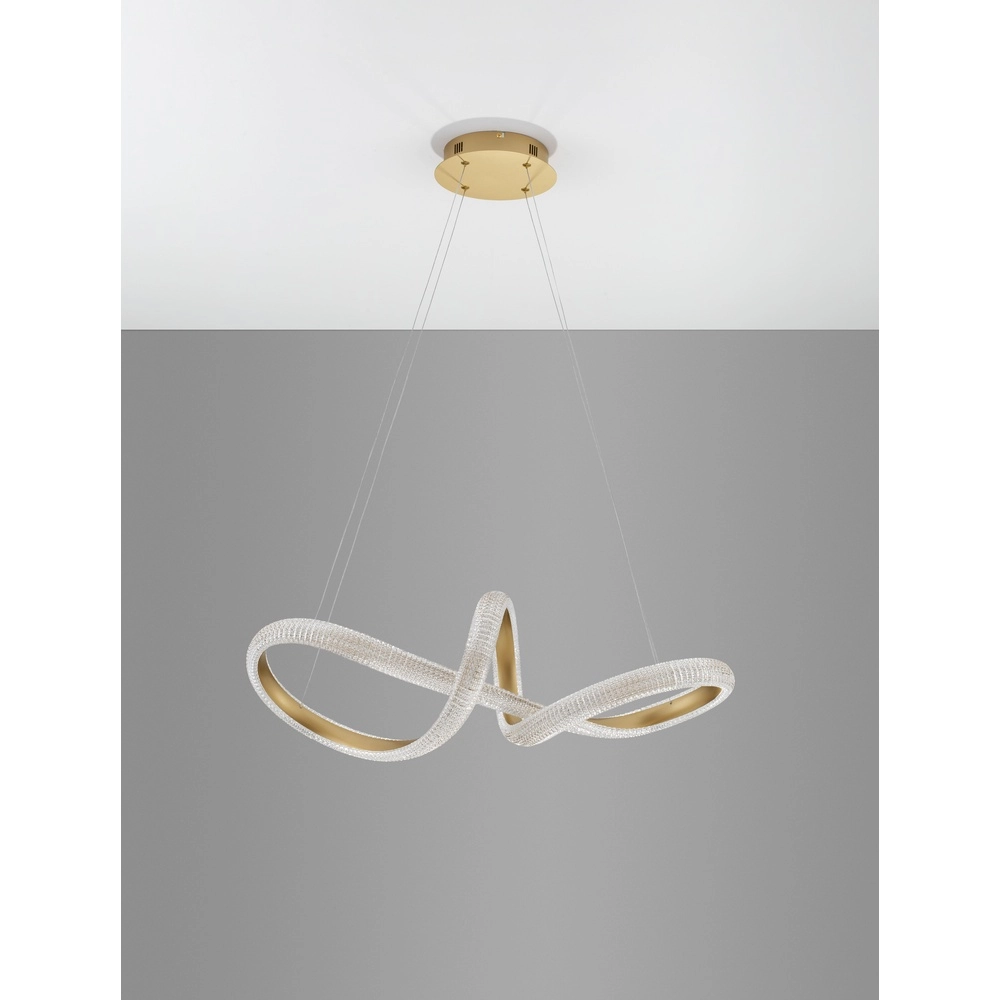 Pendelleuchte Medora Locke gold 75cm Lyora 5212017433442