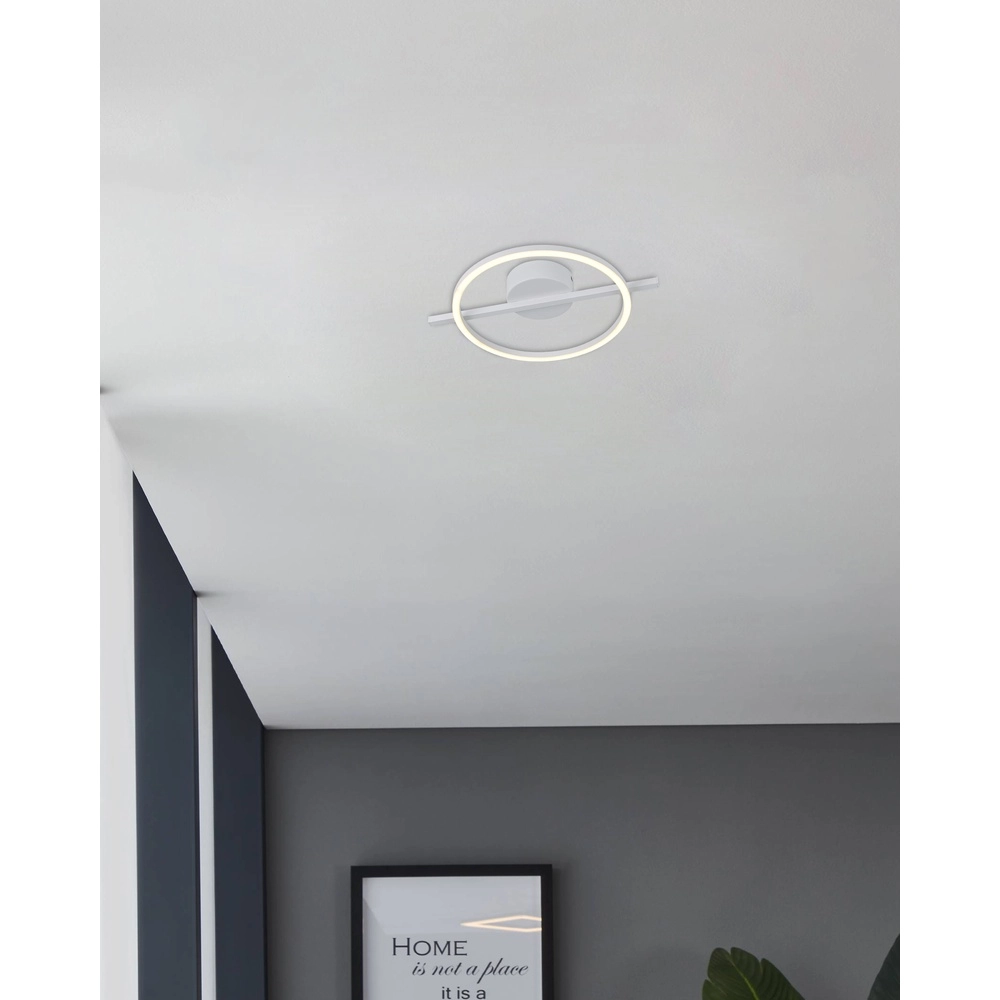 LED-Deckenlicht Amandolo mit Fernbedienung – weiß – rund Eglo 9008606303922