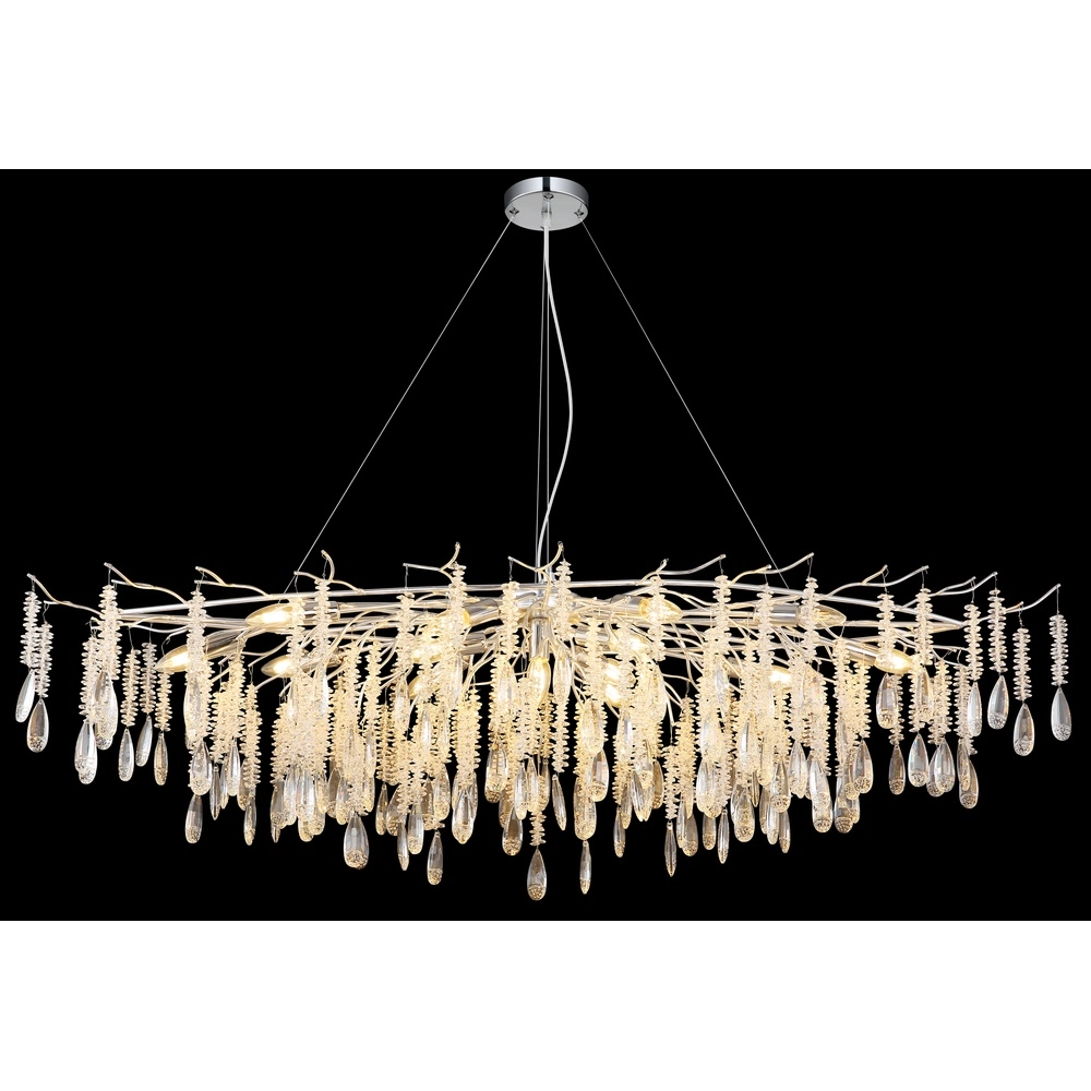 Pendellampe Kinga Silbergrau 150 cm Globo 9007371575992