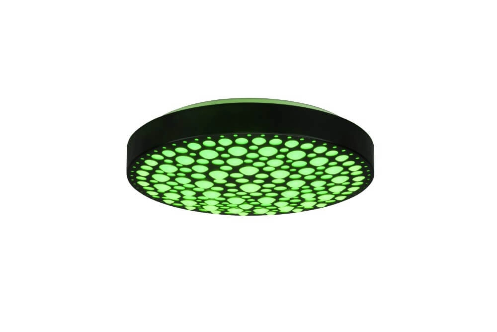 RGB-LED-Deckenleuchte Chizu Ø 40cm - schwarz Trio 4017807538328