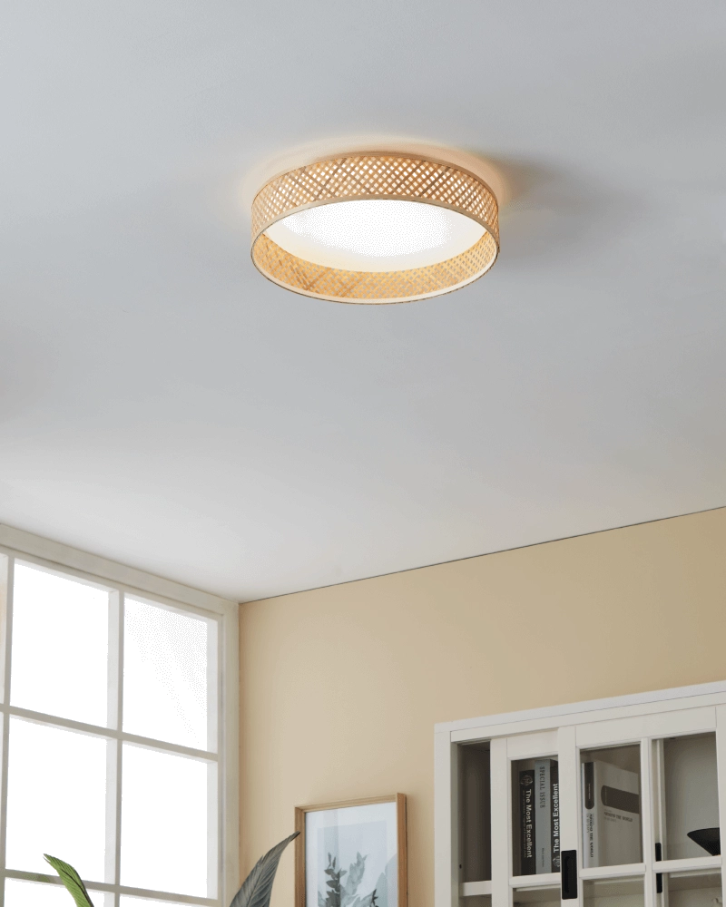 Deckenleuchte aus Rattan Luppineria Ø 38cm Eglo 9008606244034