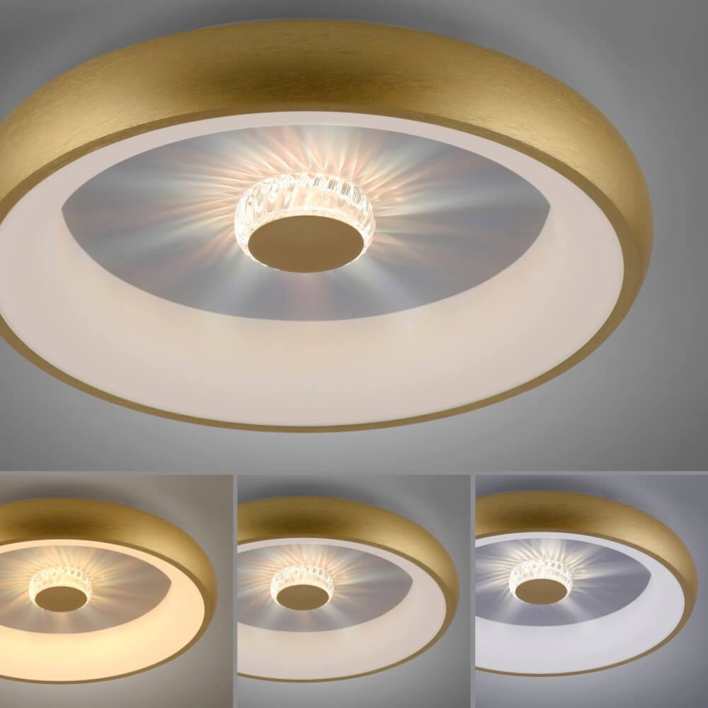 Runde Deckenleuchte Vertigo Messing Ø 46,5cm Just Light 4043689994716