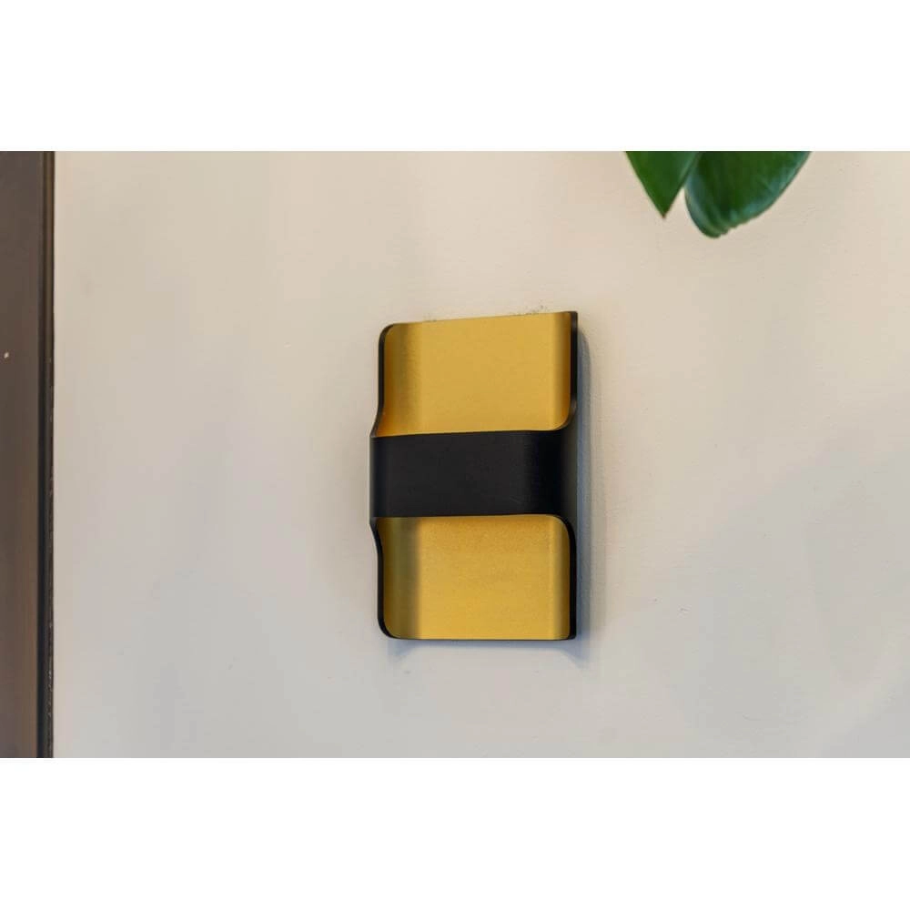 Design von Wandleuchten Dallas schwarz mit gold Artdelight 8719831737994