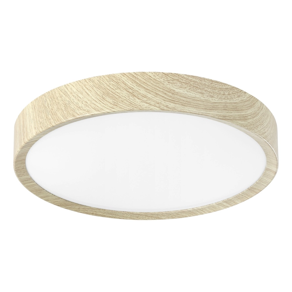 LED-Deckenlicht Musurita Holzlook – Ø 34 cm