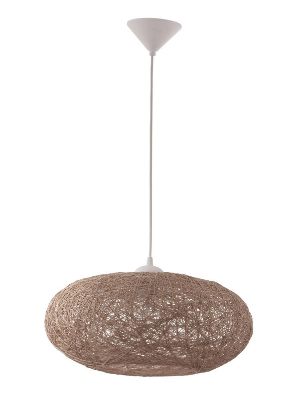 Pendelleuchte Campilo 45 cm weiß mit braun Eglo 9002759933746