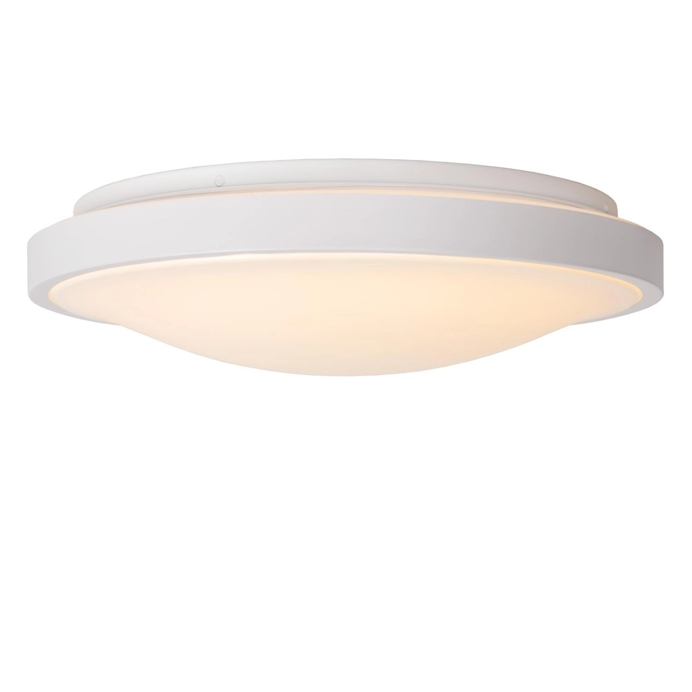 Weißes Deckenlicht Dasher Ø 41cm IP44 für das Badezimmer Lucide 5411212792129