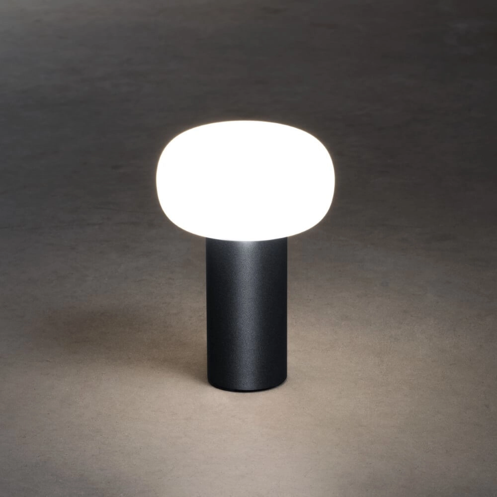 Wiederaufladbare Tischlampe Antibes Anthrazit KonstSmide 7318308267524