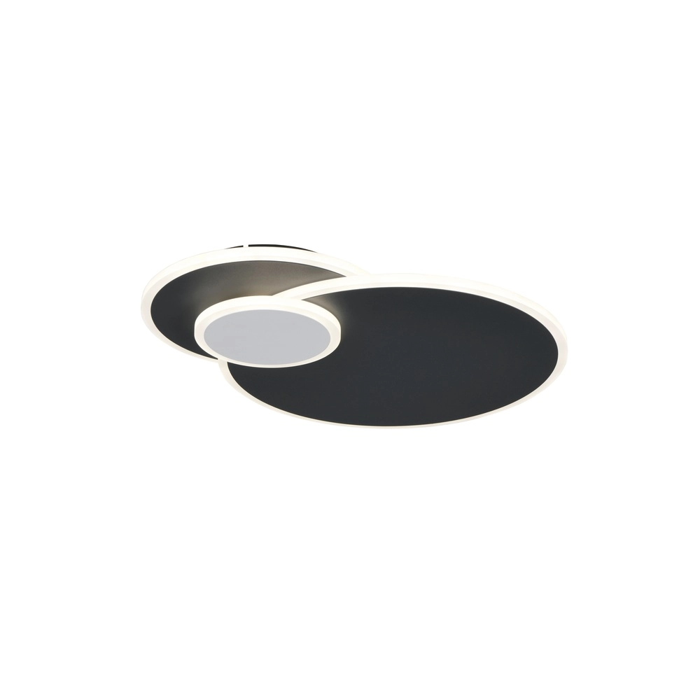 Runde Deckenlampe Serea Schwarz Trio 4017807703818