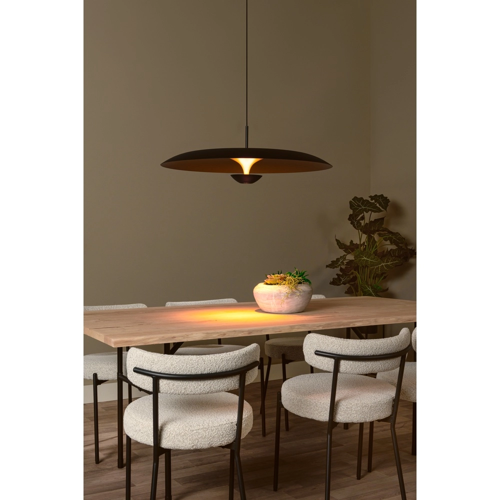 Design-Pendellampe Kenneth schwarz Ø 80 cm Premium by Lucide 5411212410450