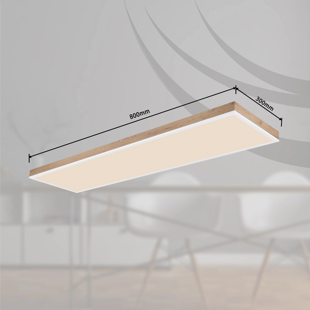 Design-Deckenlampe Doro 120 cm Holz Globo 9007371448166