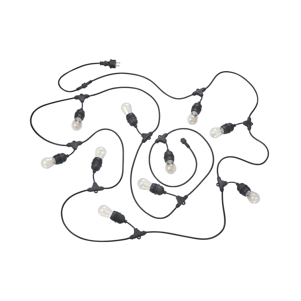 Party-Lichter Chain Schwarz 10-flammig Trio 4017807622720