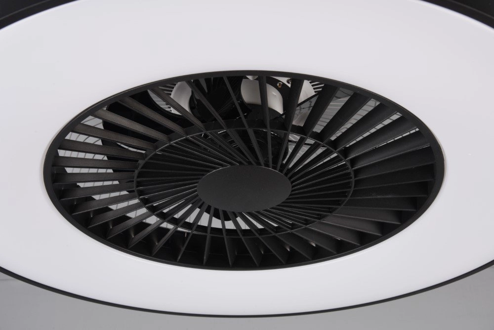 Schwarzer Deckenventilator Halmstadt Trio 4017807491036