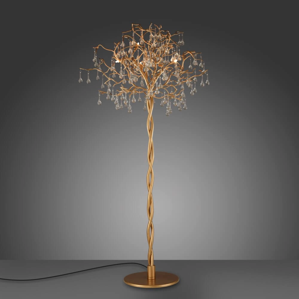 Stehender Kronleuchter Icicle antikes Messing Paul Neuhaus 4012248332931