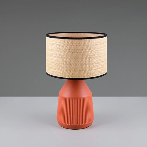 Tischlampe Formentera Ø 28 cm Terrakotta Trio 4017807678147