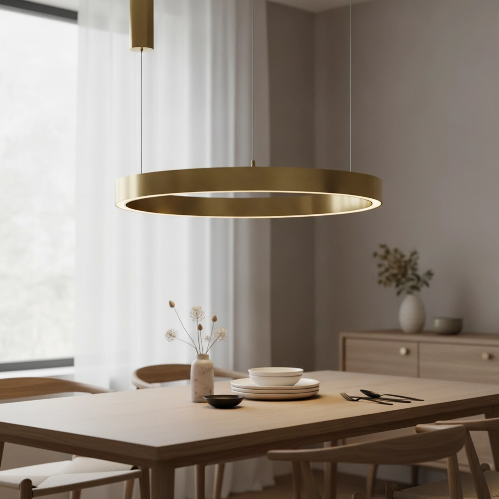 Design-Pendelleuchte Sting gold Ø 80cm