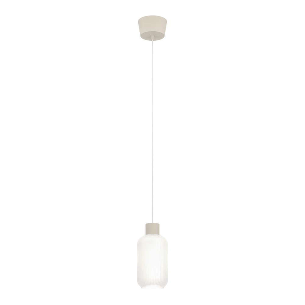 Design-Pendellampe Dasmina Sandbraun mit weißem Ø 13 cm Eglo 9008606406296
