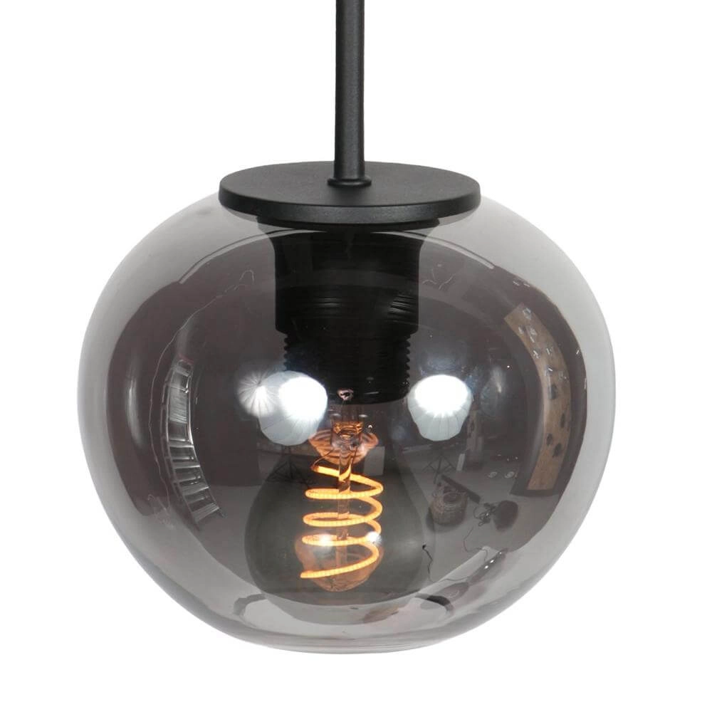 Pendelleuchte HaloSwap mit 1 Kugel Rauchglas Ø 15cm Steinhauer 8712746179729