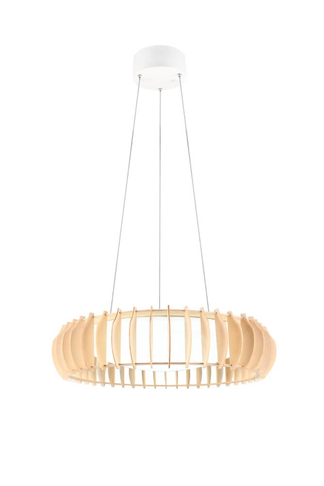 Hängelampe aus Holz Monte Ø 60cm Trio 4017807600100