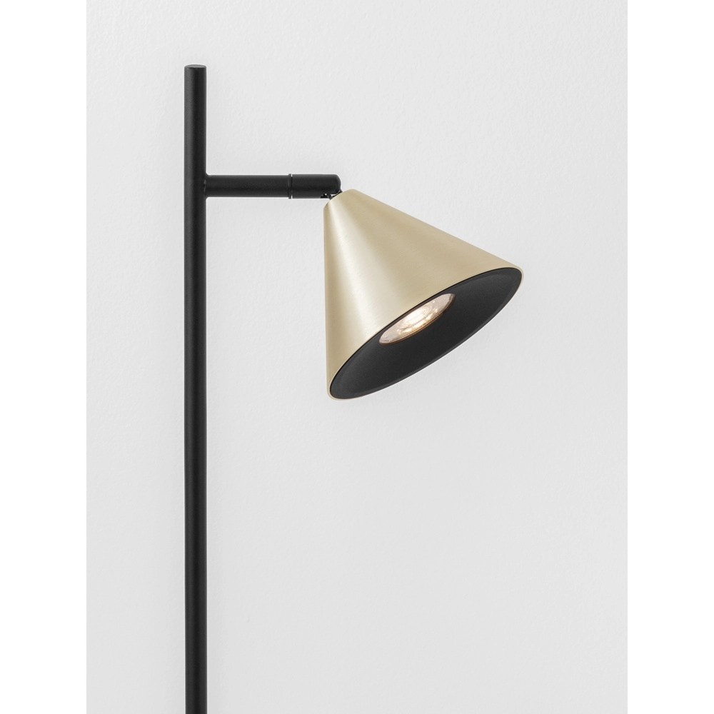 Tischlampe Conico schwarz mit gold Lyora 5212017475459