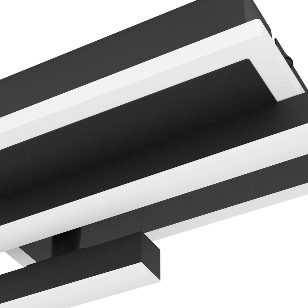 Moderne Deckenlampe Nogaredo Schwarz 60cm Eglo 9008606391578