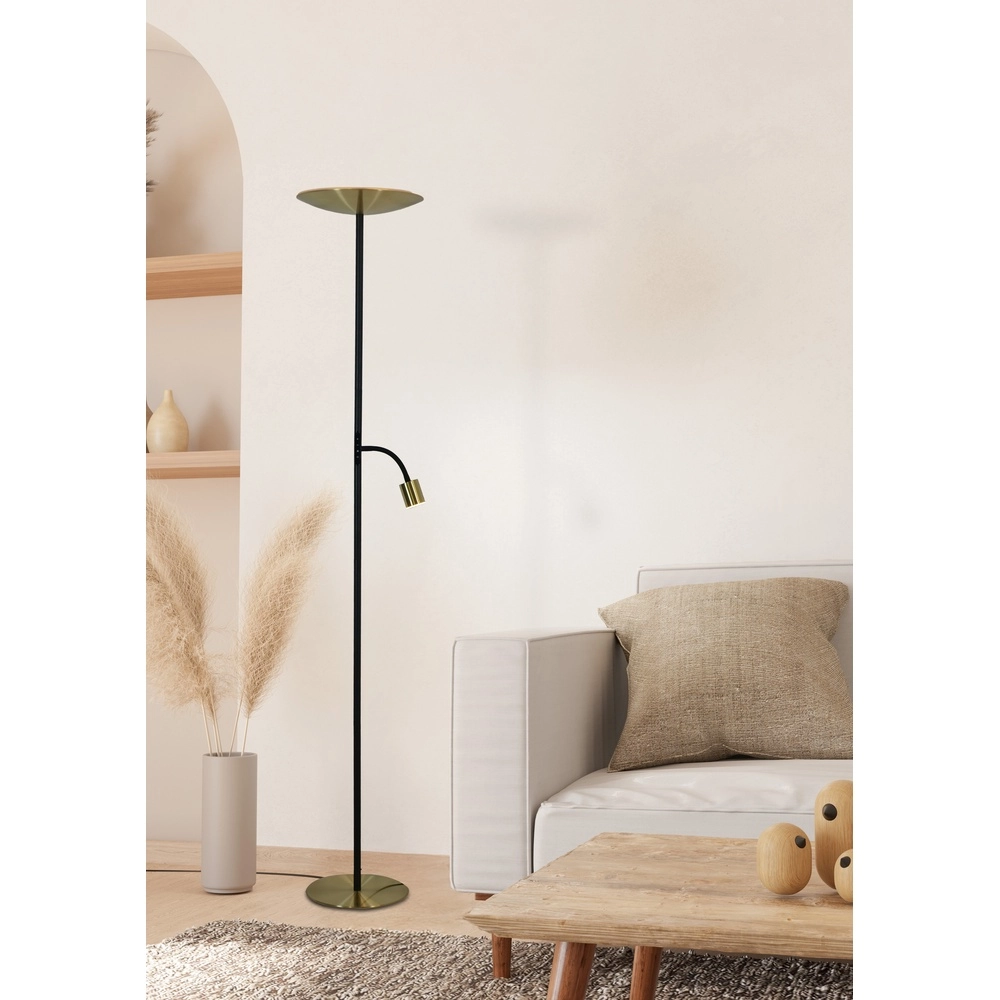 Stehlampe Conivarino Gold mit Schwarz Eglo 9008606356591