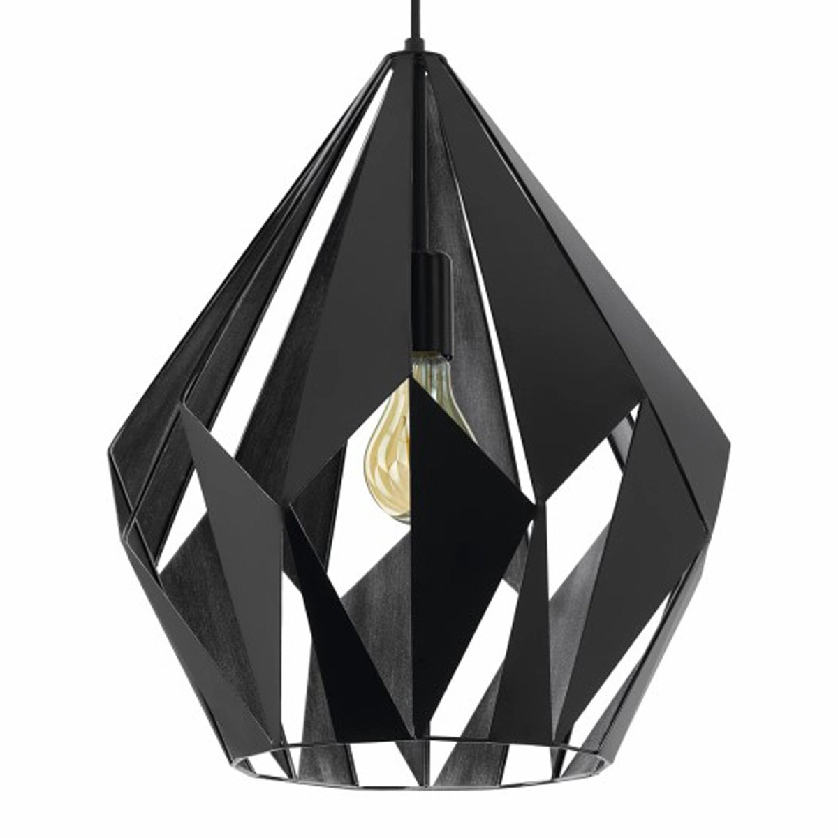 Pendelleuchte Carlton 1 38 cm schwarz Eglo 9002759498795