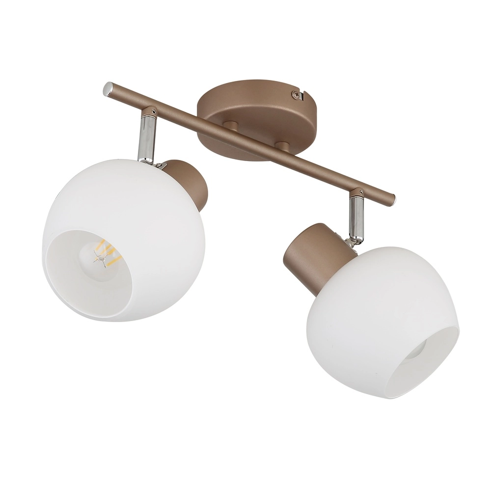 Deckenlampe Eileen 2-helles Kaffeebraun Globo 9007371589562