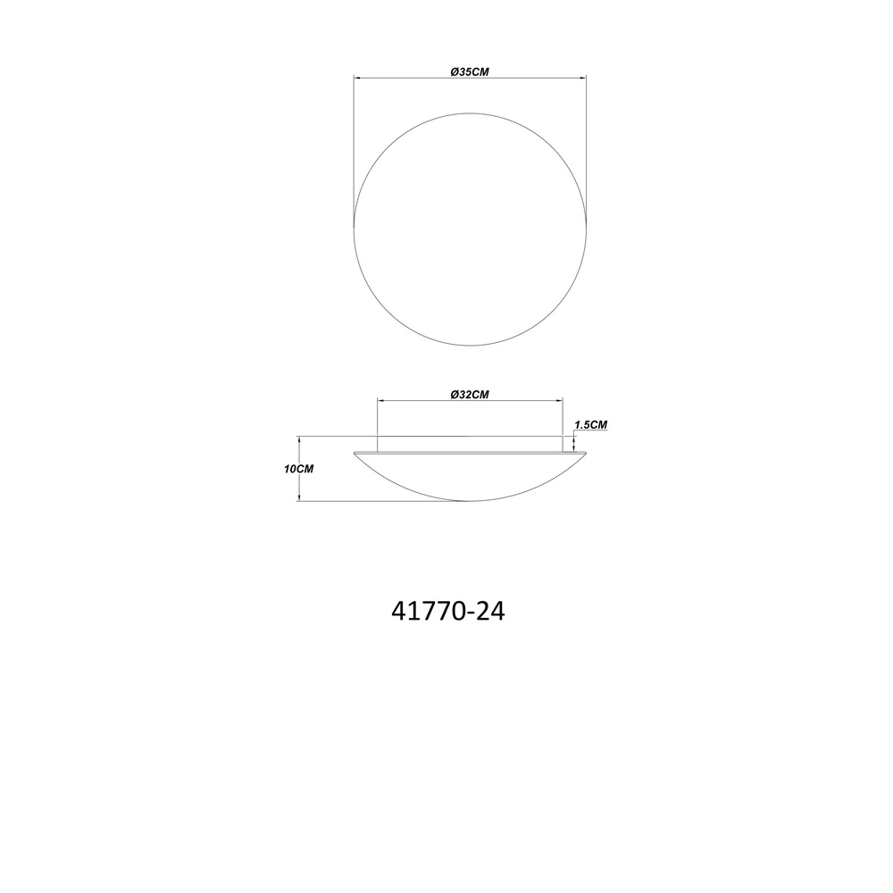 Deckenlampe Patricia weißer Ø 35cm Globo 9007371481262