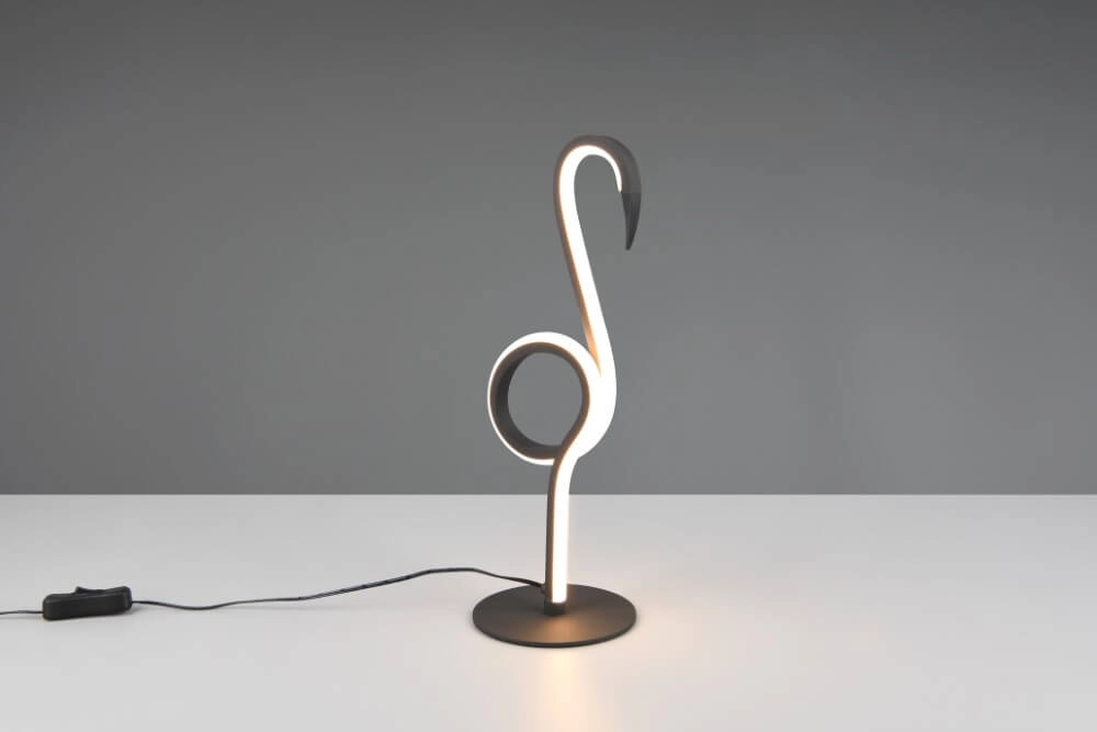 Schwarze Flamingo-LED-Tischlampe Ingo Trio 4017807613698