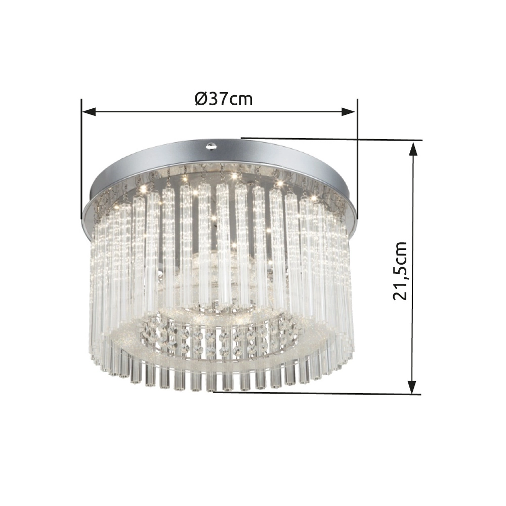Deckenlampe Joyce Chrom Globo 9007371316489