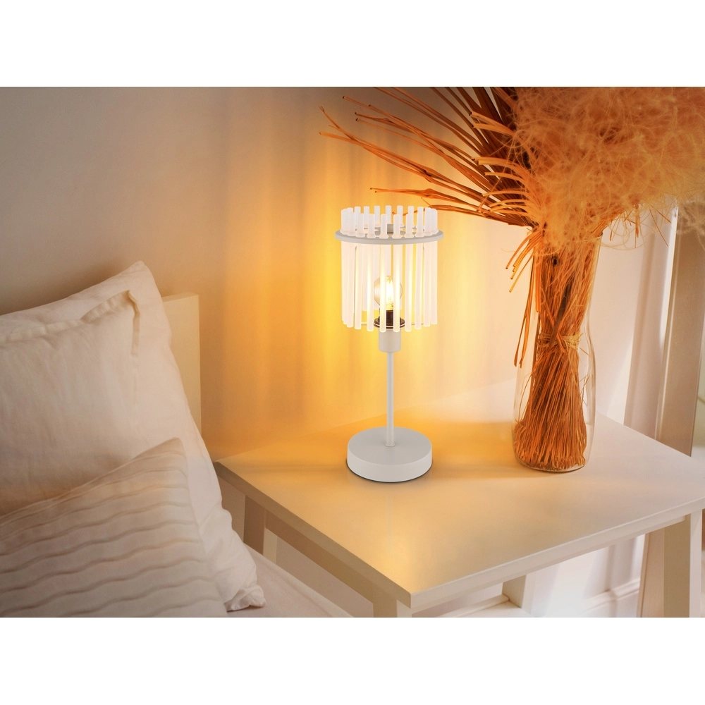 Tischlampe Gorley sandbraun mit Glas Globo 9007371569700